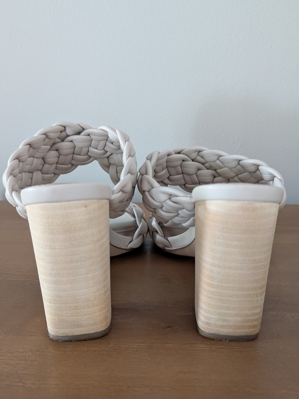 Steve Madden White Braided Slide Sandals - Picture 4 of 9